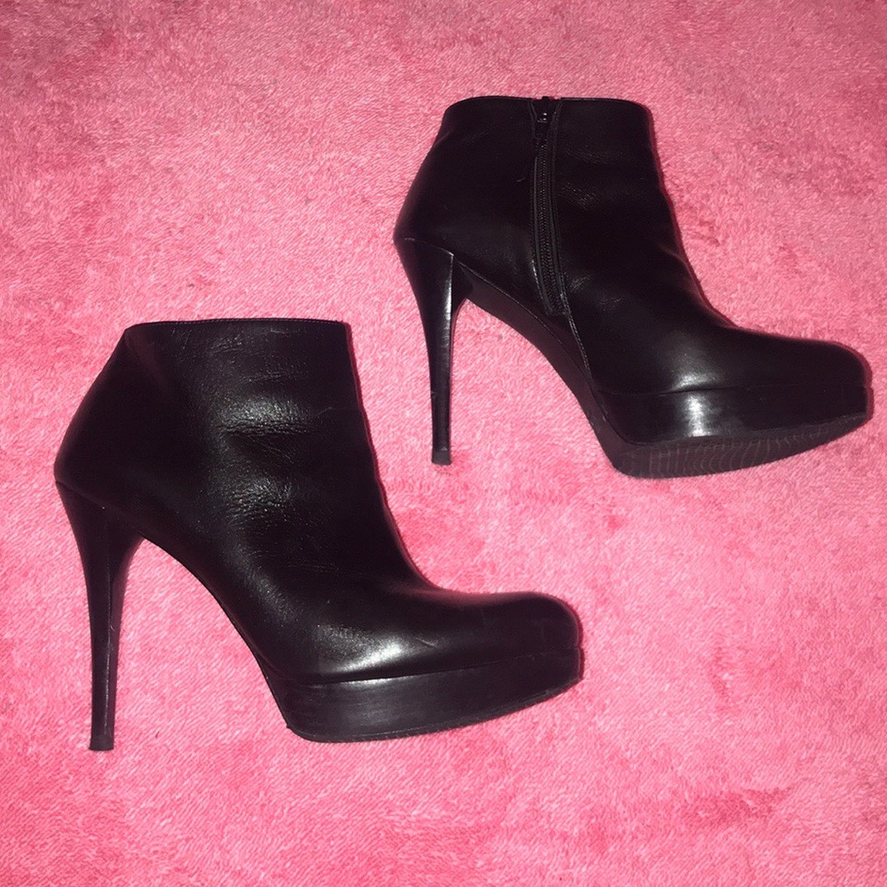 Stuart Weitzman Black Ankle Booties